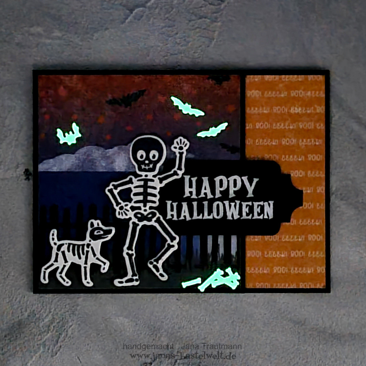 Leuchtende Halloweenkarte 1 2023